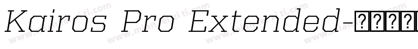 Kairos Pro Extended字体转换